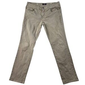 SPADA ROMA Pants Mens 34x30 Beige‎ Brown Chino Slim Cotton Spandex Stretch